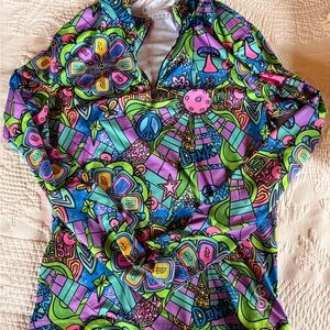 Colorful Pickleball Graphic Women's Athletic Top